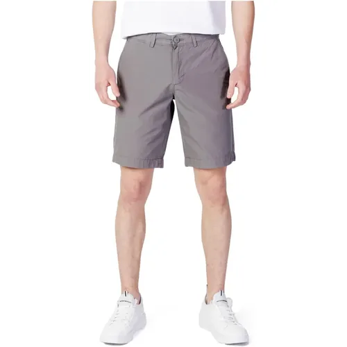 Graue Baumwoll Herren Shorts mit Reißverschluss - Napapijri - Modalova