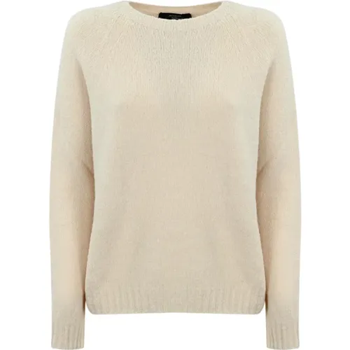 Cream Alpaca Sweater , female, Sizes: L, M, XS - Max Mara Weekend - Modalova