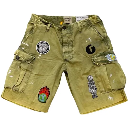 Olive Cargo Shorts Stilvoll und Funktional - Gallery Dept. - Modalova