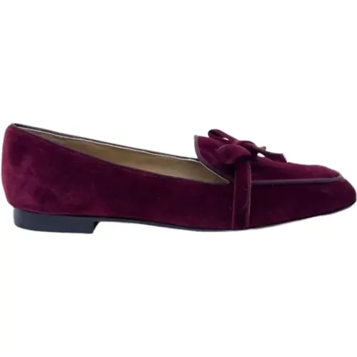 Samt Bow Loafer Schuh , Damen, Größe: 36 EU - Prosperine - Modalova