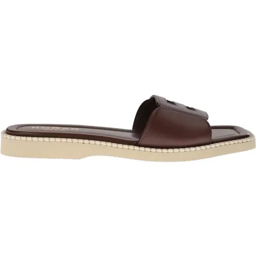 Leather Sandals , female, Sizes: 3 1/2 UK - Hogan - Modalova