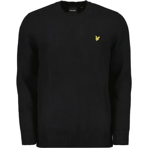 Schwarze Pullover Sweater für Männer , Herren, Größe: S - Lyle & Scott - Modalova