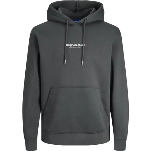 Bequemer Hoodie mit 3D Logo Print , Herren, Größe: 3XL - jack & jones - Modalova