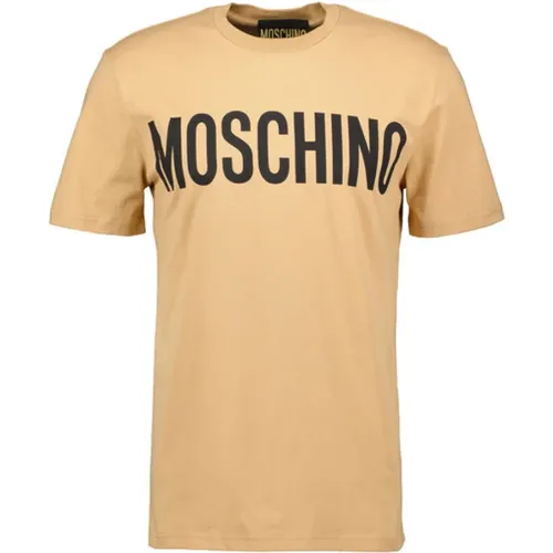 Print T-Shirt , male, Sizes: S - Moschino - Modalova