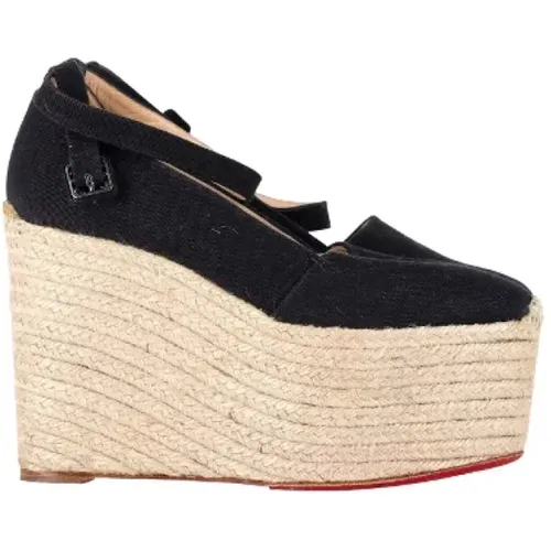 Pre-owned Cotton heels , female, Sizes: 8 UK - Christian Louboutin Pre-owned - Modalova