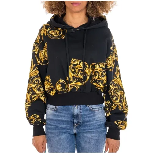 Damen Couture Sweatshirt - Klassisches Design, Hochwertige Materialien , Damen, Größe: S - Versace Jeans Couture - Modalova