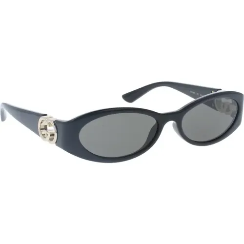 Stilvolle Sonnenbrille Schwarzer Rahmen , Damen, Größe: 54 MM - Gucci - Modalova