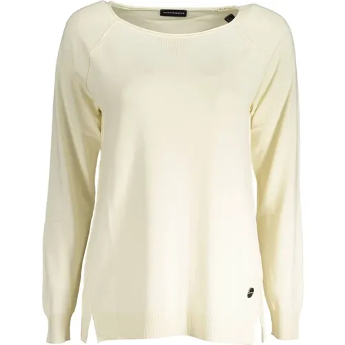 Elegant White Sweater with Contrast Detail , female, Sizes: S - North Sails - Modalova