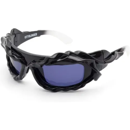 Blaue Ombre Rechteckige Sonnenbrille UV-Schutz - OTTOLINGER - Modalova