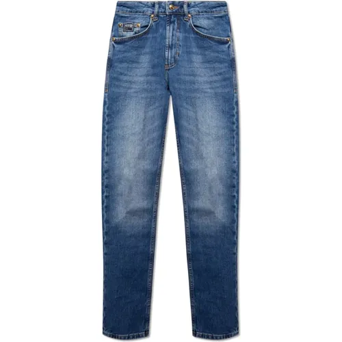 Jeans with logo , male, Sizes: W38, W32, W34, W33, W35, W36 - Versace Jeans Couture - Modalova