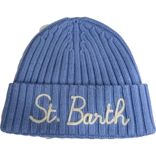 Gerippte Kaschmir-Mischung Bestickte Beanie - Saint Barth - Modalova