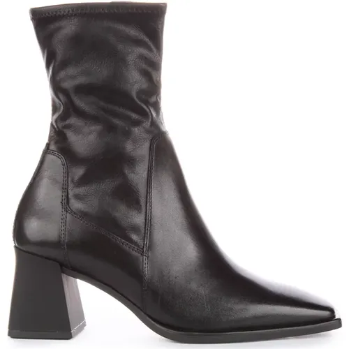 Chunky Heel Leather Boots Women , female, Sizes: 7 UK, 6 UK - Vagabond Shoemakers - Modalova