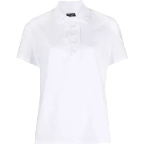 Weißes Button-Front Polo-Shirt - Emporio Armani - Modalova