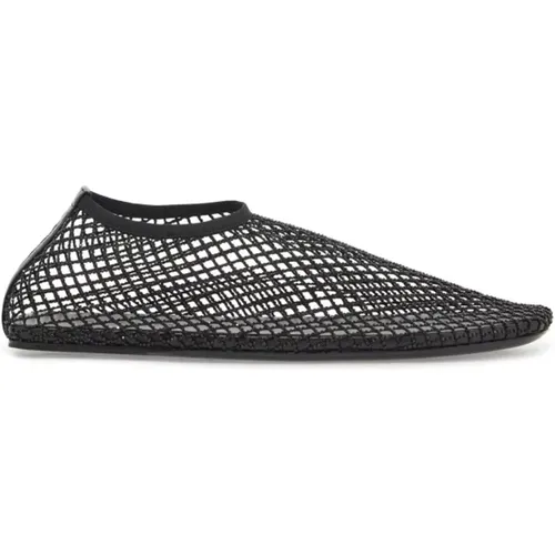 Crystal Mesh Ballerina Flats , female, Sizes: 4 UK, 5 UK, 6 UK, 3 UK, 8 UK - Christopher Esber - Modalova