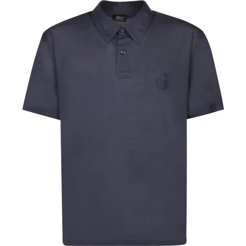 Wool Polo Shirt Short Sleeve , male, Sizes: M - Brioni - Modalova