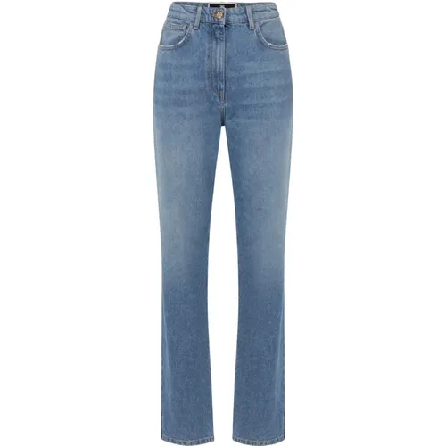 Klassische Straight Jeans für Frauen - Elisabetta Franchi - Modalova