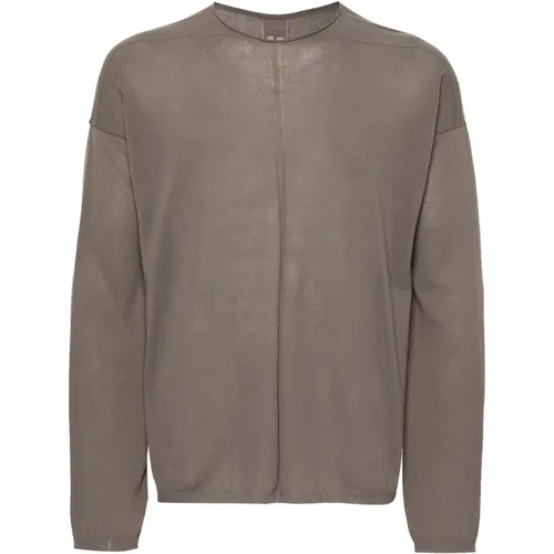 Casual Beiger Baumwollpullover , Herren, Größe: L - Rick Owens - Modalova