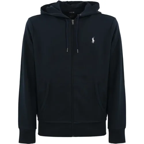 Baumwoll-Zip-Hoodie-Pullover , Herren, Größe: M - Ralph Lauren - Modalova