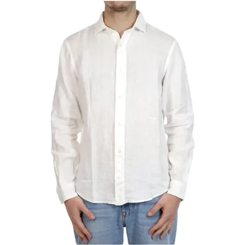 Linen Riviera Shirt , male, Sizes: L, M, XL, S, 2XL - Roy Roger's - Modalova