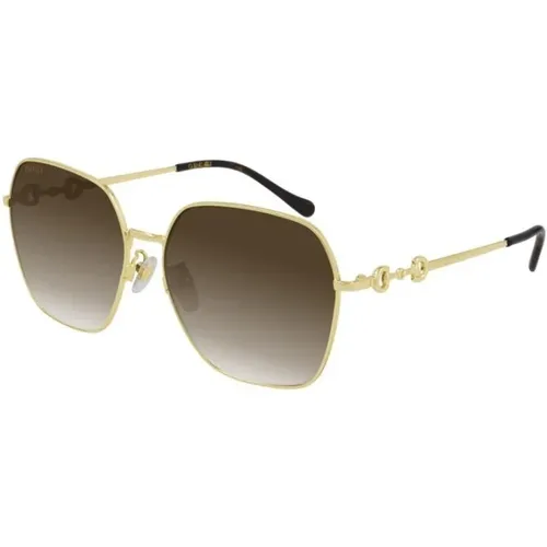 Stylish Sunglasses with Indeterminado Frame , unisex, Sizes: 60 MM - Gucci - Modalova