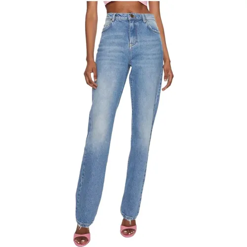 Vintage Denim Gerades Jeans , Damen, Größe: W28 - pinko - Modalova