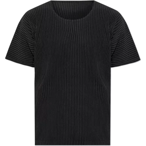 Plissiertes T-Shirt , Herren, Größe: XL - Issey Miyake - Modalova