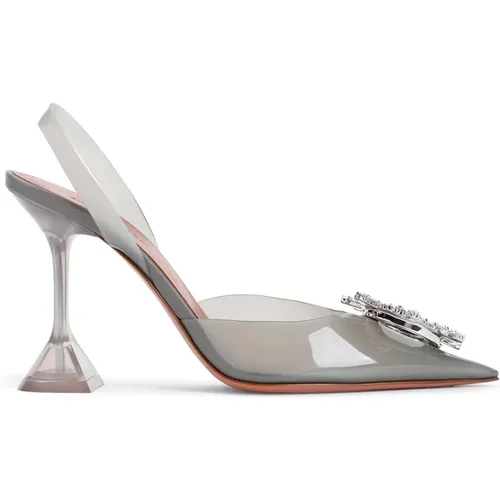 Elegante Graue Pumps für Frauen - Amina Muaddi - Modalova