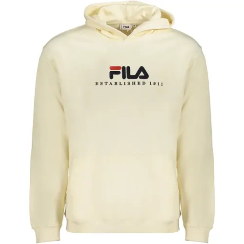 Cotton Men's Hooded Sweater , male, Sizes: XL, L - Fila - Modalova