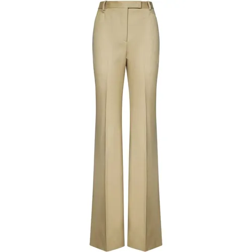 Honey Wide-Leg Cotton Trousers , female, Sizes: S, M - Tom Ford - Modalova