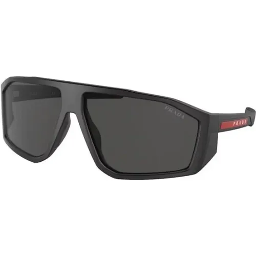Schwarze elegante Sonnenbrille , unisex, Größe: 67 MM - Prada - Modalova
