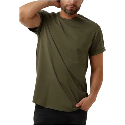 Herren Polo & T-shirts Lash R T S/s , Herren, Größe: L - G-Star - Modalova