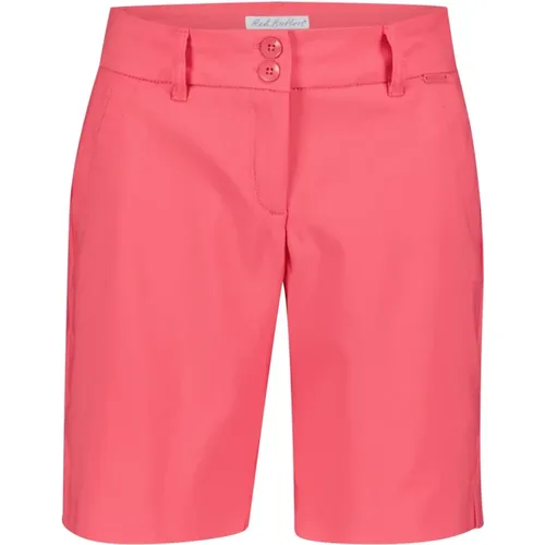 Button , Coral Ava Smart Shorts , female, Sizes: L, XL, 2XL, M, S - Red Button - Modalova