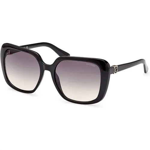 Stilvolle Sonnenbrille Schwarz Verlaufsglas , Damen, Größe: 58 MM - Guess - Modalova