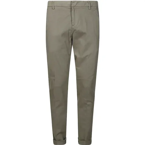 Gaubert gabardine pants , male, Sizes: W36, W30, W35, W31, W32, W33, W34 - Dondup - Modalova