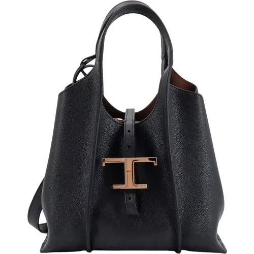 Leather Shoulder Bag , female, Sizes: ONE SIZE - TOD'S - Modalova