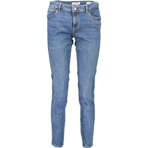 Ausgebleichte Skinny Jeans mit Logo - Guess - Modalova