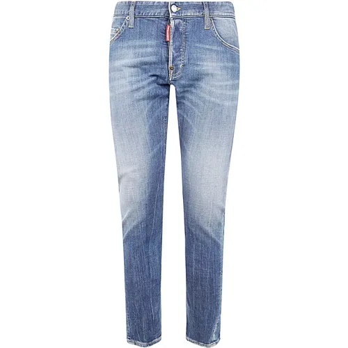 Dunkelblaue Twist Jeans , Herren, Größe: S - Dsquared2 - Modalova