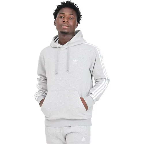 Klassischer 3-Streifen Hoodie Pullover , Herren, Größe: L - adidas Originals - Modalova