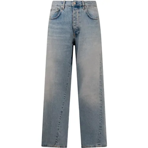 Helle Denim Sonnenblumen Jeans , Herren, Größe: W32 - Sunflower - Modalova