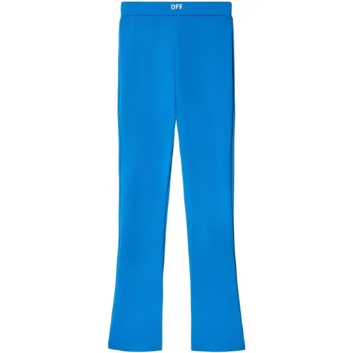 Ocean Hochtaillierte Hose , Damen, Größe: S - Off White - Modalova