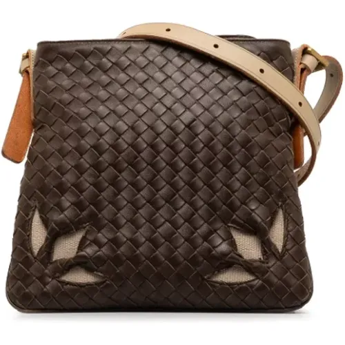 Pre-owned Leather crossbody-bags , female, Sizes: ONE SIZE - Bottega Veneta Vintage - Modalova