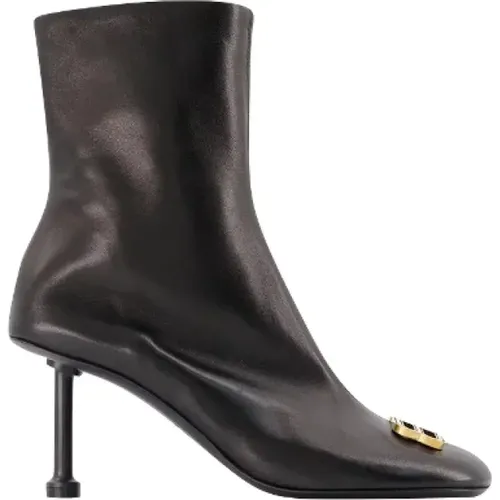 Pre-owned Leather boots , female, Sizes: 4 UK - Balenciaga Vintage - Modalova