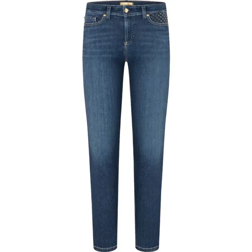Slim-Fit Cropped Jeans , female, Sizes: S - CAMBIO - Modalova