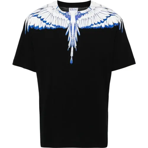 T-Shirt mit Wings Print , Herren, Größe: XL - Marcelo Burlon - Modalova
