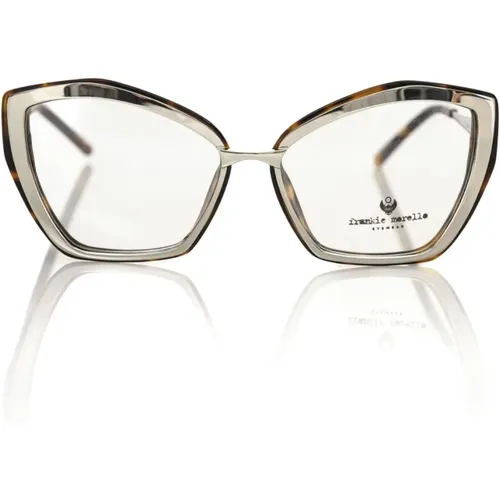 Schmetterling Brille - Metall und Braun Schildpatt , unisex, Größe: ONE Size - Frankie Morello - Modalova