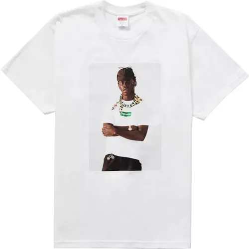 Tyler Creator Weiße Tee , Herren, Größe: M - Supreme - Modalova