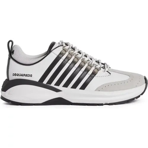 Sneakers with Side Stripe Detailing , male, Sizes: 9 UK, 7 UK, 6 UK, 8 UK - Dsquared2 - Modalova