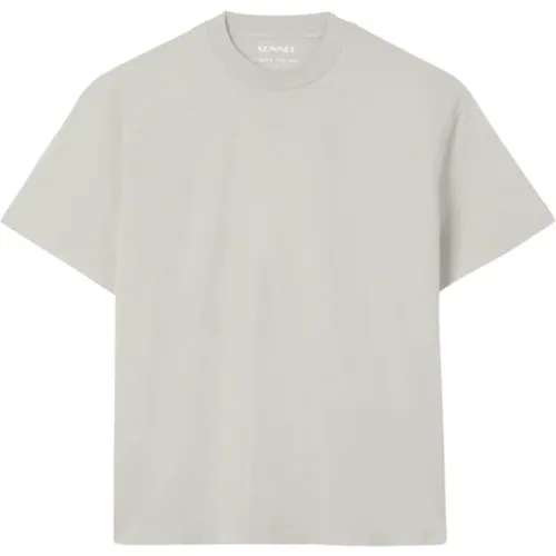 Einfaches Baumwoll-Jersey T-Shirt - Sunnei - Modalova