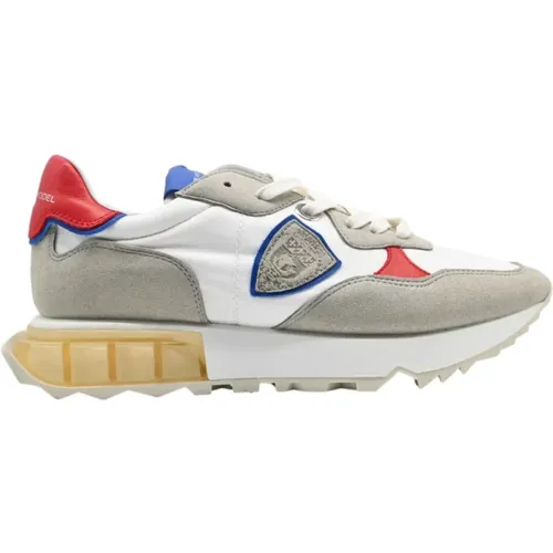 Low Man Mondial Sneakers in White Beige , male, Sizes: 5 UK, 8 UK, 11 UK, 10 UK, 7 UK, 9 UK, 12 UK - Philippe Model - Modalova