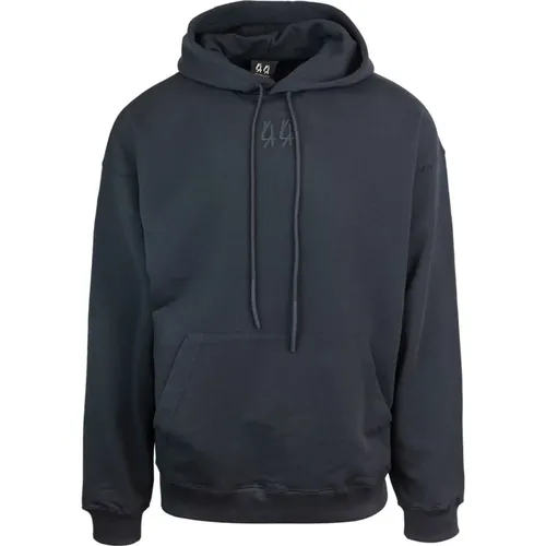 Sweater with Hood and Embroidered Front Pocket , male, Sizes: M, S - 44 Label Group - Modalova